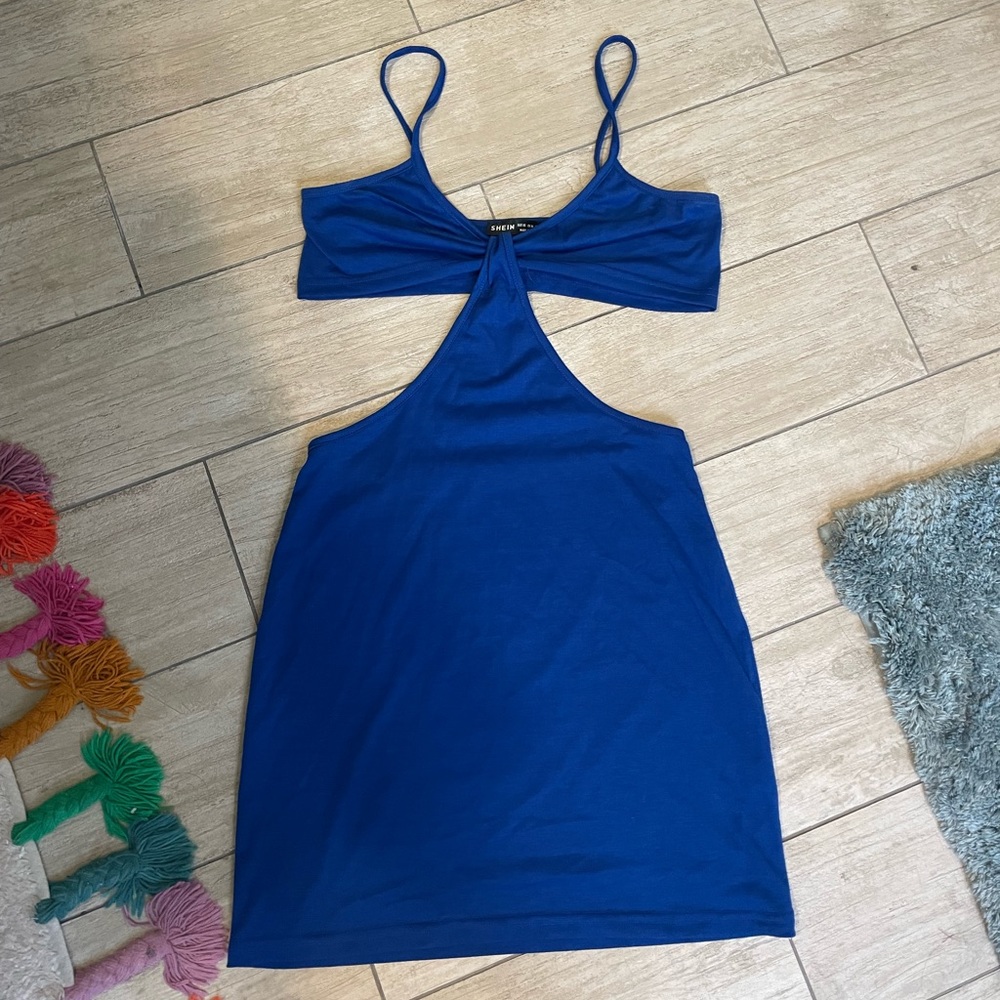 cutout mini dress